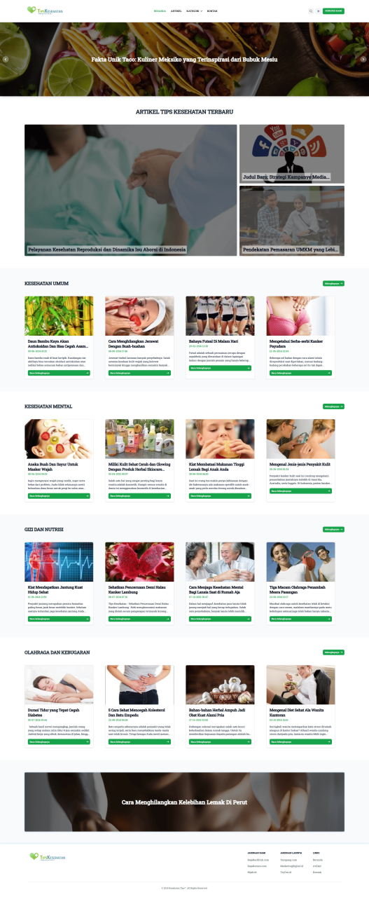 Portofolio Kesehatan.Tips – Blog Informasi Seputar Kesehatan Dan Gaya Hidup Sehat