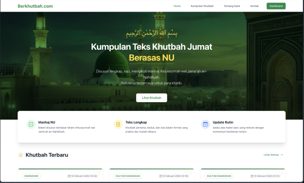 Berkhutbah.com: Solusi Cerdas Penyedia Khutbah Jumat Masa Kini Dengan Teknologi AI